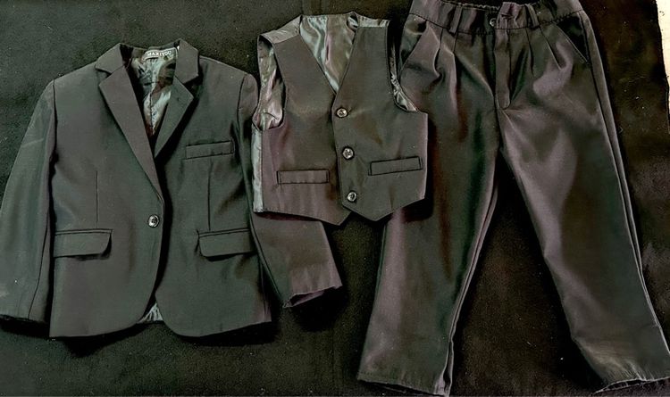 ดำ S สูทเด็กชาย