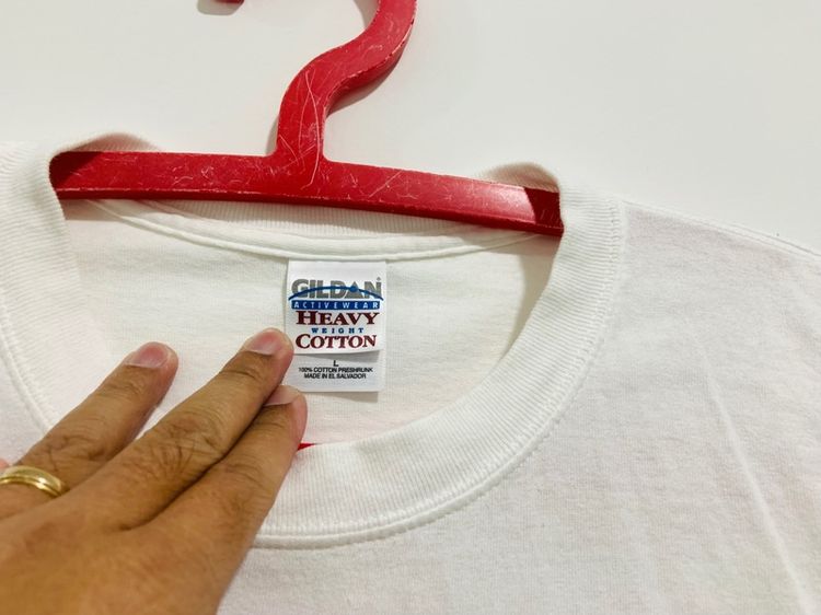 เสื้อยืดลายหมา แท้ 💯 size Lขนาด อก 21.5 ยาว 27.5 นิ้ว สภาพใหม่มาก สีขาวจั๊ว ดีเทลสวย เนื้อผ้าดีมากนิ่มใส่สบาย หายากน่าสะสมครับ รูปที่ 3