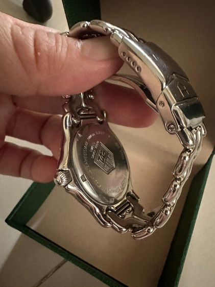 TAG HEUER KING SIZE ก้างปลา เรือนเหล็ก หน้าปัดขาว กระจกคริสตัลแซฟไฟร์ ขนาด 38MM  รูปที่ 3