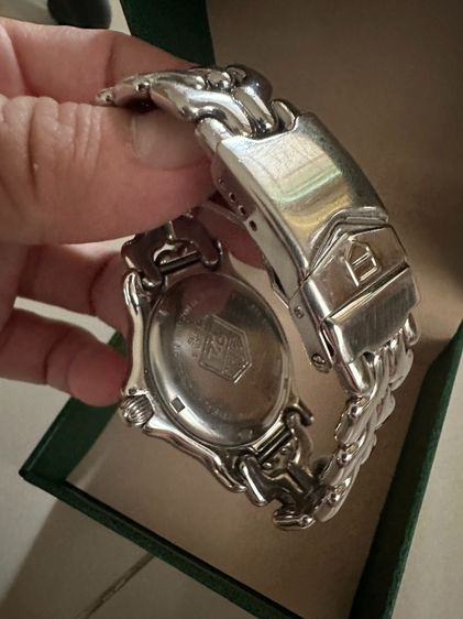 TAG HEUER KING SIZE ก้างปลา เรือนเหล็ก หน้าปัดขาว กระจกคริสตัลแซฟไฟร์ ขนาด 38MM  รูปที่ 4