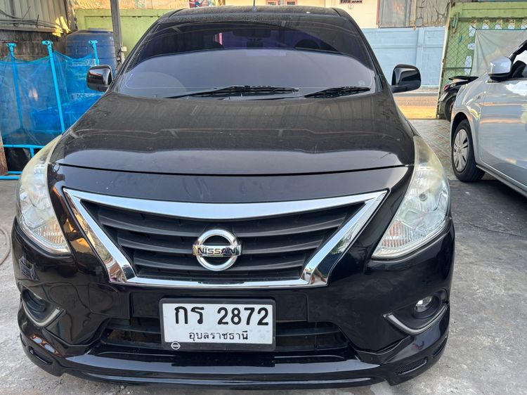 Nissan Almera 2016 1.2 E Sedan เบนซิน ไม่ติดแก๊ส เกียร์ธรรมดา ดำ รูปที่ 4
