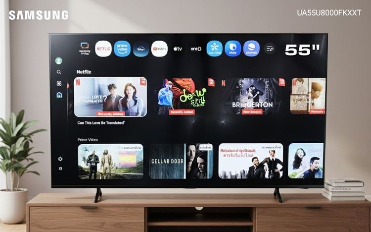 SAMSUNG Crystal UHD 4K Smart TV UA55U8000FKXXT  55" ประกัน 1ปี
