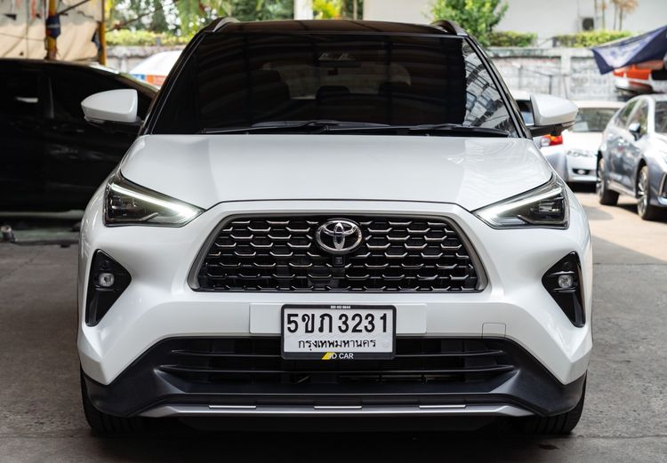 รถ Toyota Yaris Cross 1.5 HEV Premium Luxury สี ขาว