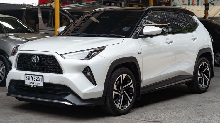 Toyota Yaris Cross 2024 1.5 HEV Premium Luxury Utility-car ไฮบริด ไม่ติดแก๊ส เกียร์อัตโนมัติ ขาว รูปที่ 2
