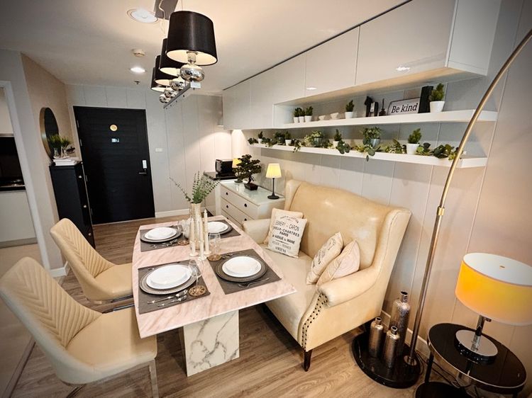 ตกแต่งครบ Belle Grand Rama9 ตึกD ชั้น11 ขนาด 100 ตร.ม. 3 Bed ติด MRT พระราม9 New CBD รูปที่ 3