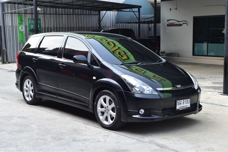 Toyota Wish 2004 2.0 Q Utility-car เบนซิน ไม่ติดแก๊ส เกียร์อัตโนมัติ ดำ รูปที่ 4