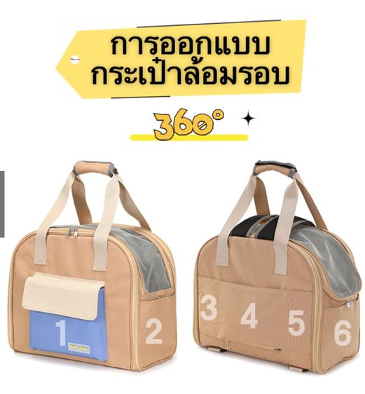 กระเป๋าสัตว์เลี้ยงกระเป๋าเป้สะพายหลังกระเป๋าขยายได้รับได้ พับเก็บได้ กระเป๋าหมา กระเป๋าแมว เป้ใส่สุนัข กระเป๋าเป้สะพายหลัง กระเป๋าสะพายไหล่ รูปที่ 13