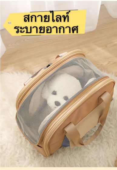 กระเป๋าสัตว์เลี้ยงกระเป๋าเป้สะพายหลังกระเป๋าขยายได้รับได้ พับเก็บได้ กระเป๋าหมา กระเป๋าแมว เป้ใส่สุนัข กระเป๋าเป้สะพายหลัง กระเป๋าสะพายไหล่ รูปที่ 12