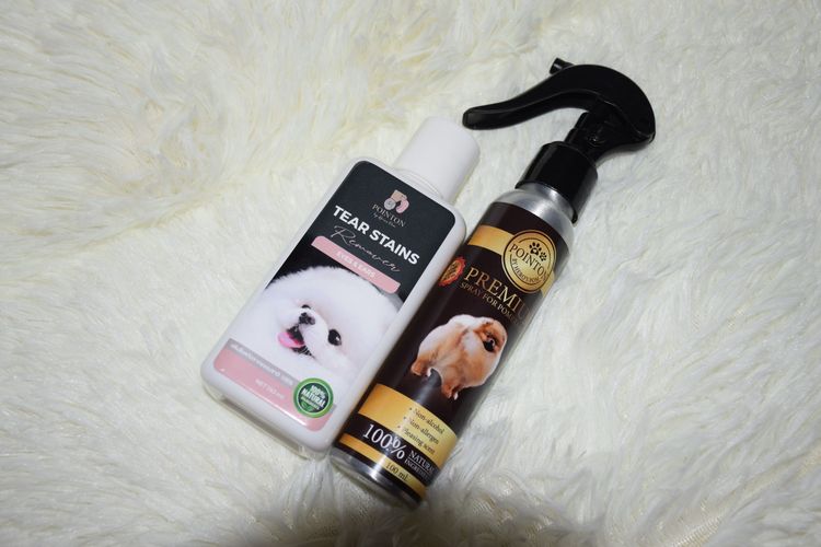 อาบน้ำและแต่งขน POINTON removes Eyes and Ears ทำความสะอาดหูและตาสุนัข+สเปรย์ บำรุงขนสุนัข เกรดฟาร์มประกวด