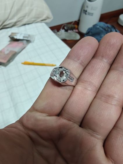 แหวนเพทายขาว 2.5 กะรัต รูปที่ 8