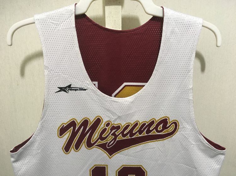 เสื้อกีฬา BasketBall แบรนด์ HoopStar (ใส่ได้2ด้าน) สีขาวกับแดงเลือดหมู รูปที่ 11
