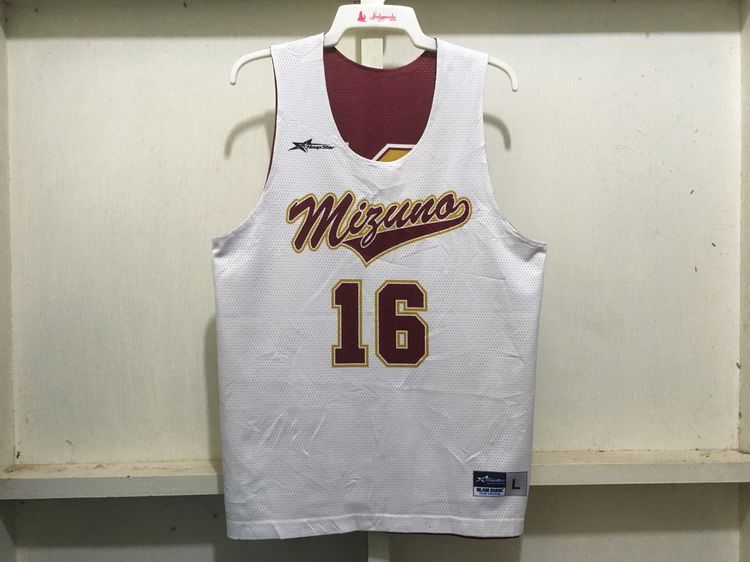 เสื้อกีฬา BasketBall แบรนด์ HoopStar (ใส่ได้2ด้าน) สีขาวกับแดงเลือดหมู รูปที่ 9