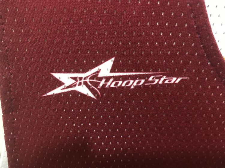 เสื้อกีฬา BasketBall แบรนด์ HoopStar (ใส่ได้2ด้าน) สีขาวกับแดงเลือดหมู รูปที่ 6