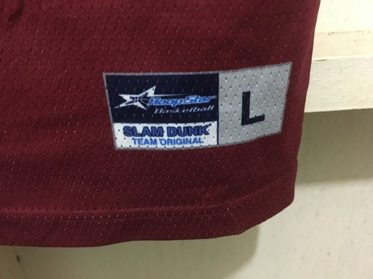 เสื้อกีฬา BasketBall แบรนด์ HoopStar (ใส่ได้2ด้าน) สีขาวกับแดงเลือดหมู รูปที่ 8