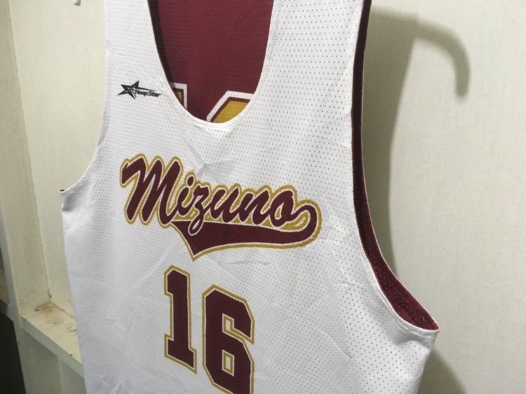 เสื้อกีฬา BasketBall แบรนด์ HoopStar (ใส่ได้2ด้าน) สีขาวกับแดงเลือดหมู รูปที่ 13