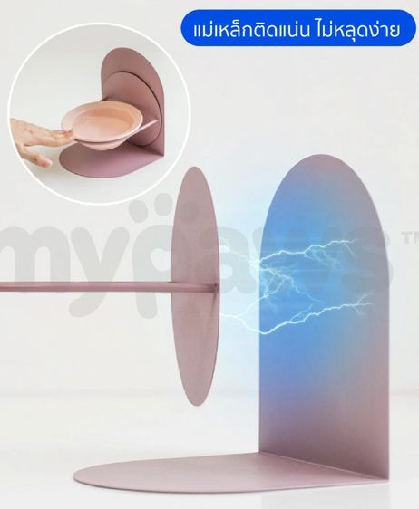 ชามอาหารสัตว์เลี้ยง แบบเซรามิค ปรับระดับความสูงได้ โดยการติดแผ่นแม่เหล็ก รูปที่ 6