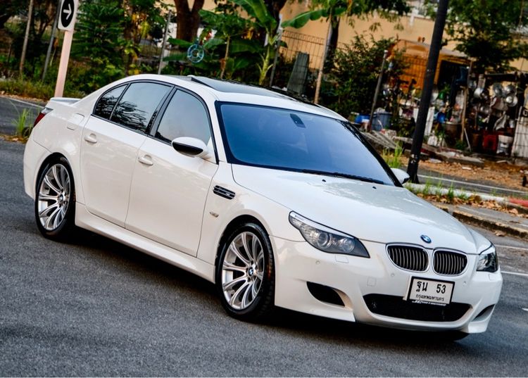 BMW M5 2007 5.0 E60 Sedan เบนซิน ไม่ติดแก๊ส เกียร์อัตโนมัติ ขาว รูปที่ 3
