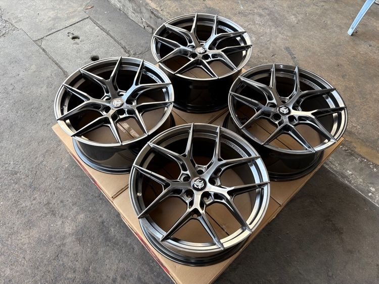 ล้อแม็กมือ1 ขอบ18 VZ-05 5รู100 กว้าง8.5 ออฟ35 สีไฮเปอร์แบล็ก ล้อเบา FLOW FORMING งานJP งานสวยมากๆ รูปที่ 2