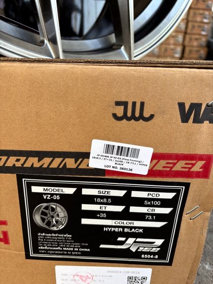 ล้อแม็กมือ1 ขอบ18 VZ-05 5รู100 กว้าง8.5 ออฟ35 สีไฮเปอร์แบล็ก ล้อเบา FLOW FORMING งานJP งานสวยมากๆ รูปที่ 8