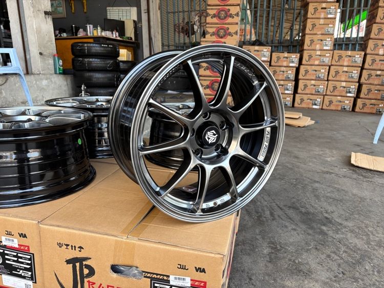 ล้อแม็กมือ1 ขอบ17 TC105X 5รู114 กว้าง8 ออฟ35 สีไฮเปอร์แบล็ค ล้อเบา FLOW FORMING งานJP งานสวยมากๆ รูปที่ 6