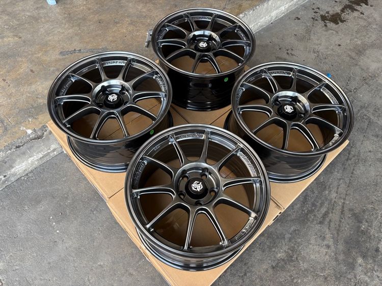 ล้อแม็กมือ1 ขอบ17 TC105X 5รู114 กว้าง8 ออฟ35 สีไฮเปอร์แบล็ค ล้อเบา FLOW FORMING งานJP งานสวยมากๆ รูปที่ 3