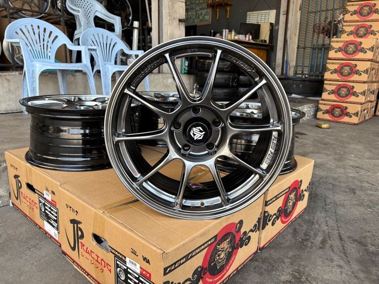 ล้อแม็กมือ1 ขอบ17 TC105X 5รู114 กว้าง8 ออฟ35 สีไฮเปอร์แบล็ค ล้อเบา FLOW FORMING งานJP งานสวยมากๆ รูปที่ 4