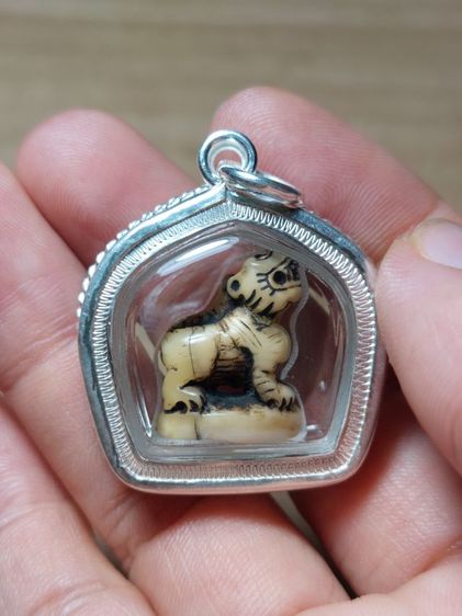 เครื่องรางสหลวงปู่ยิ้มวัดหนองบัวเลี่ยมเงินแท้ รูปที่ 7