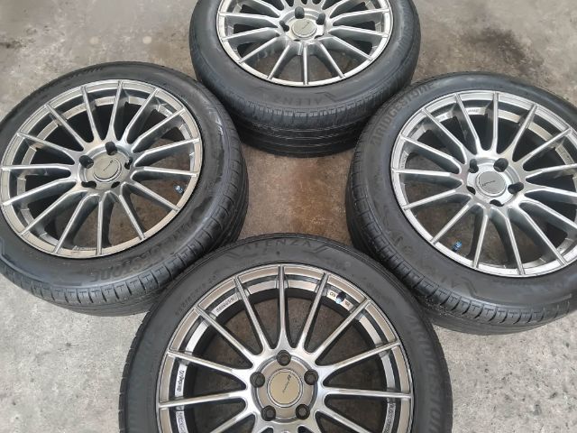 แม็ก rs05 สี Hit เปอร์ซิลเวอร์พร้อมยาง Bridgestone p23 รูปที่ 2