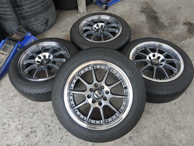 15" แม็ก xxr ขอบ 15 4 รู 100 และ 4 รู 114 พร้อมยางปี 22