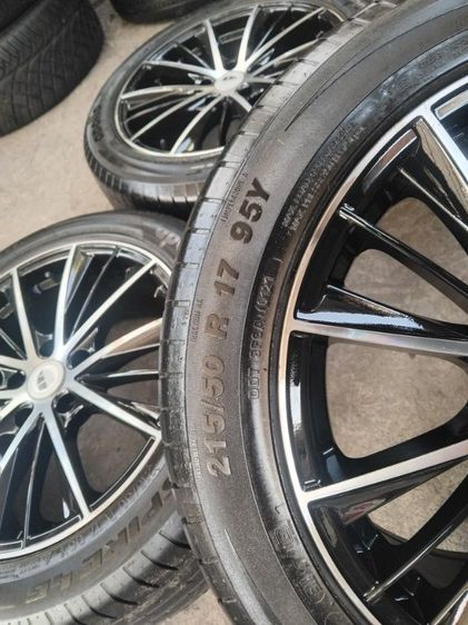 แม็กขอบ 17 5 รู 114 ดำหน้าเงาพร้อมยางปี 21 รูปที่ 5