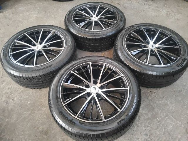 แม็กขอบ 17 5 รู 114 ดำหน้าเงาพร้อมยางปี 21 รูปที่ 4