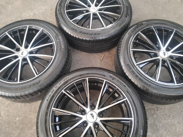 แม็กขอบ 17 5 รู 114 ดำหน้าเงาพร้อมยางปี 21 รูปที่ 8