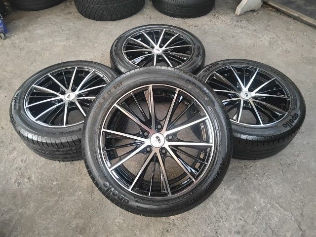 แม็กขอบ 17 5 รู 114 ดำหน้าเงาพร้อมยางปี 21 รูปที่ 7