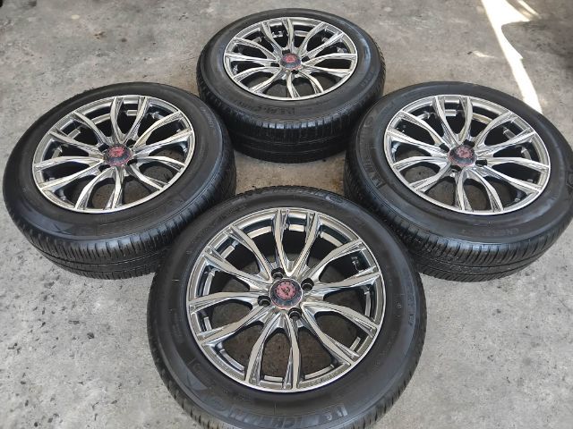 ล้อ Lenso ซามูไรสีไฮเปอร์ซิลเวอร์พร้อมยางมิชลินปี 21 รูปที่ 4