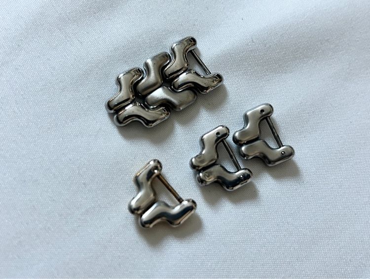 ข้อต่อสาย TAG HEUER ก้างปลา King size , Boy size , Lady Size , Mini Lady Size มีสีทองเงา , เงินเงา และ เงินด้าน รูปที่ 4