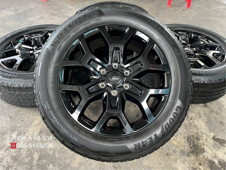 ✨ล้อแม็กพร้อมยางป้ายแดง✨Ford Everest Next-Gen Sport ขอบ 20 สีดำแท้💯💥ปี25💥 รูปที่ 2