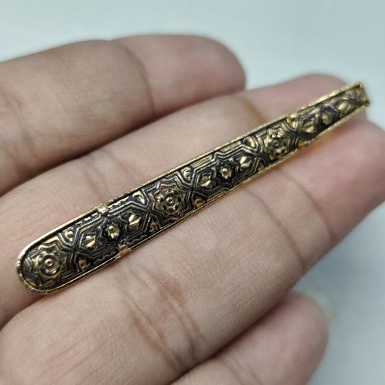 🔖 หนีบไทกรีดทองแท้ สีทองสด งานจากต่างประเทศ รูปที่ 2