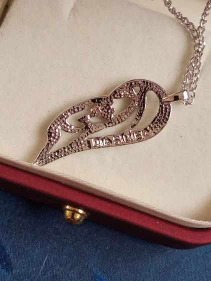 จี้เงินแท้ ฝังเพชรแท้ 1เม็ด งานนอก(มาพร้อมสร้อบแบบนี้เลยค่ะ) รูปที่ 4