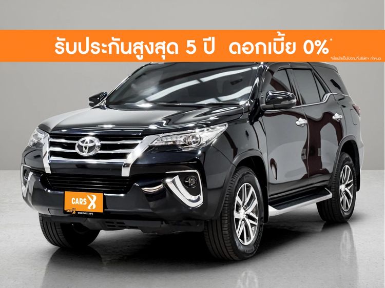 Toyota Fortuner 2019 2.4 V 4WD Utility-car ดีเซล ไม่ติดแก๊ส เกียร์อัตโนมัติ ดำ