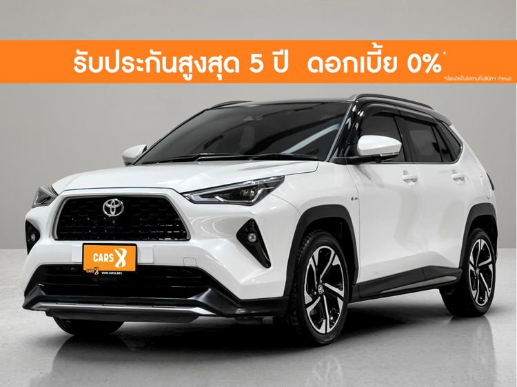 รถ Toyota Yaris Cross 1.5 HEV Premium Luxury สี ขาว