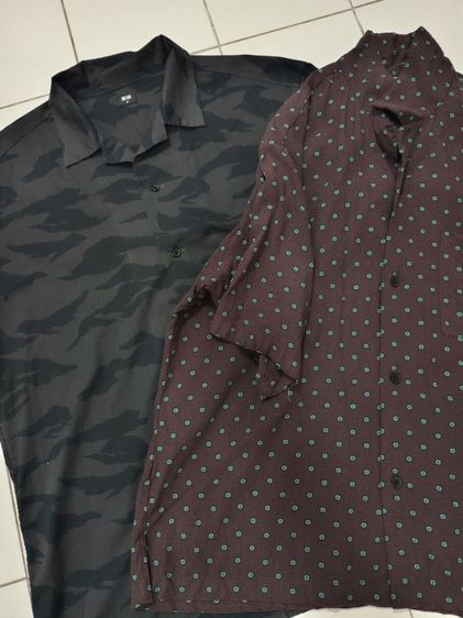 เสื้อฮาวาย uniqlo M : GU L  สภาพดีมาก  (2ตัว) รูปที่ 9
