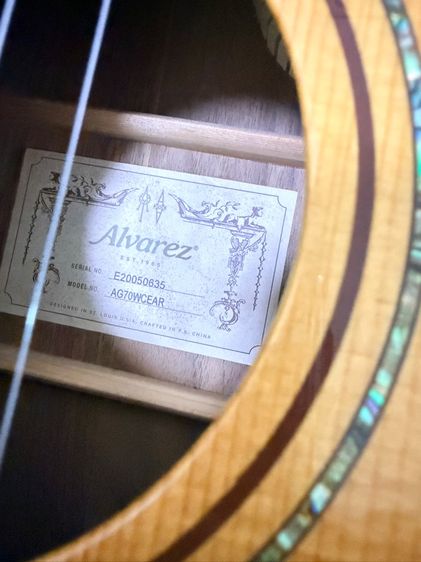 กีตาร์โปร่งไฟฟ้า Alvarez AG70WCEAR รูปที่ 8