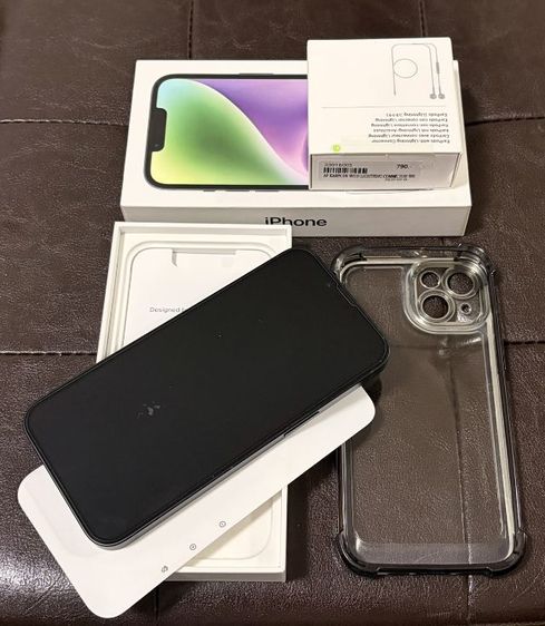 iPhone 14  128 GB Midnight  แถมหูฟังแอปเปิ้ลแท้มือหนึ่ง
