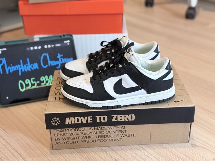 ไม่ระบุ ดำ Nike Dunk Low Next Nature Panda แท้ 🖤 38.5