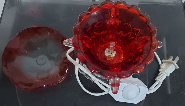 โคมไฟแก้วสี ตั้งโต๊ะ รูปที่ 2