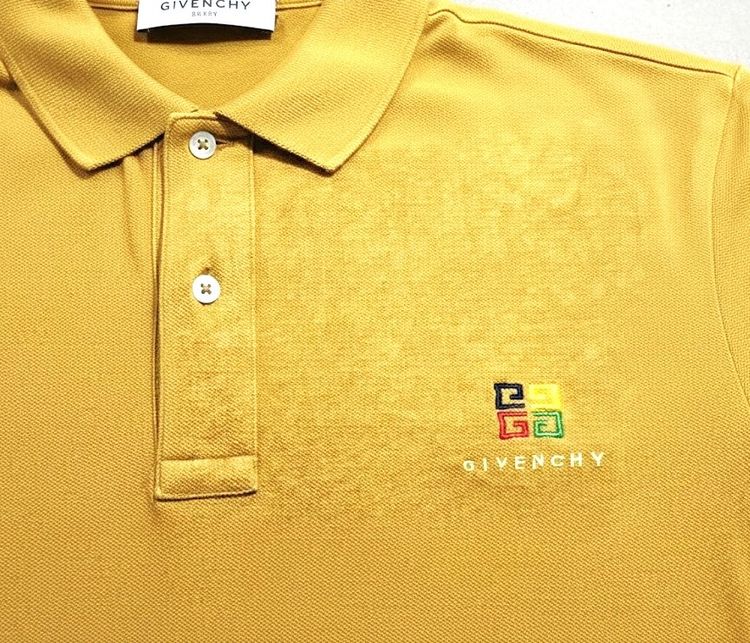 Givenchy 4G-Embroidered Piqué Embroidery Polo Shirt รูปที่ 3