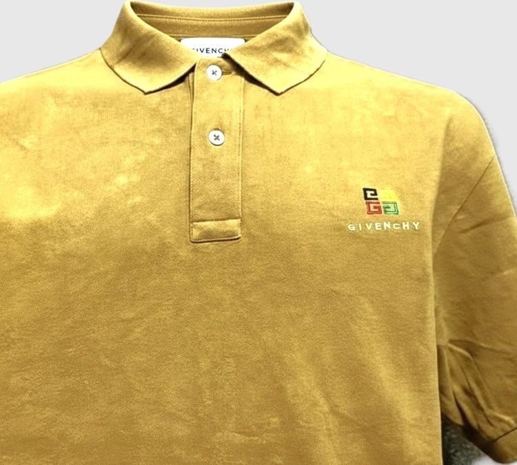 Givenchy 4G-Embroidered Piqué Embroidery Polo Shirt รูปที่ 4
