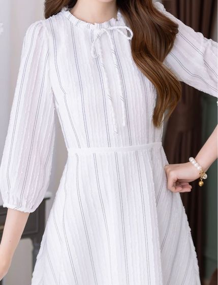 ชุดเดรสสีขาว alert brand รูปที่ 4