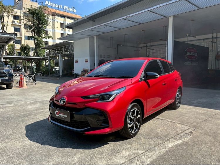 Toyota Yaris 2024 1.2 Smart Sedan เบนซิน ไม่ติดแก๊ส เกียร์อัตโนมัติ แดง รูปที่ 3