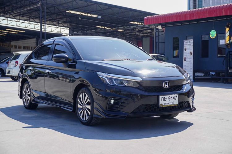 Honda City 2020 1.0 SV Sedan เบนซิน ไม่ติดแก๊ส เกียร์อัตโนมัติ ดำ รูปที่ 3